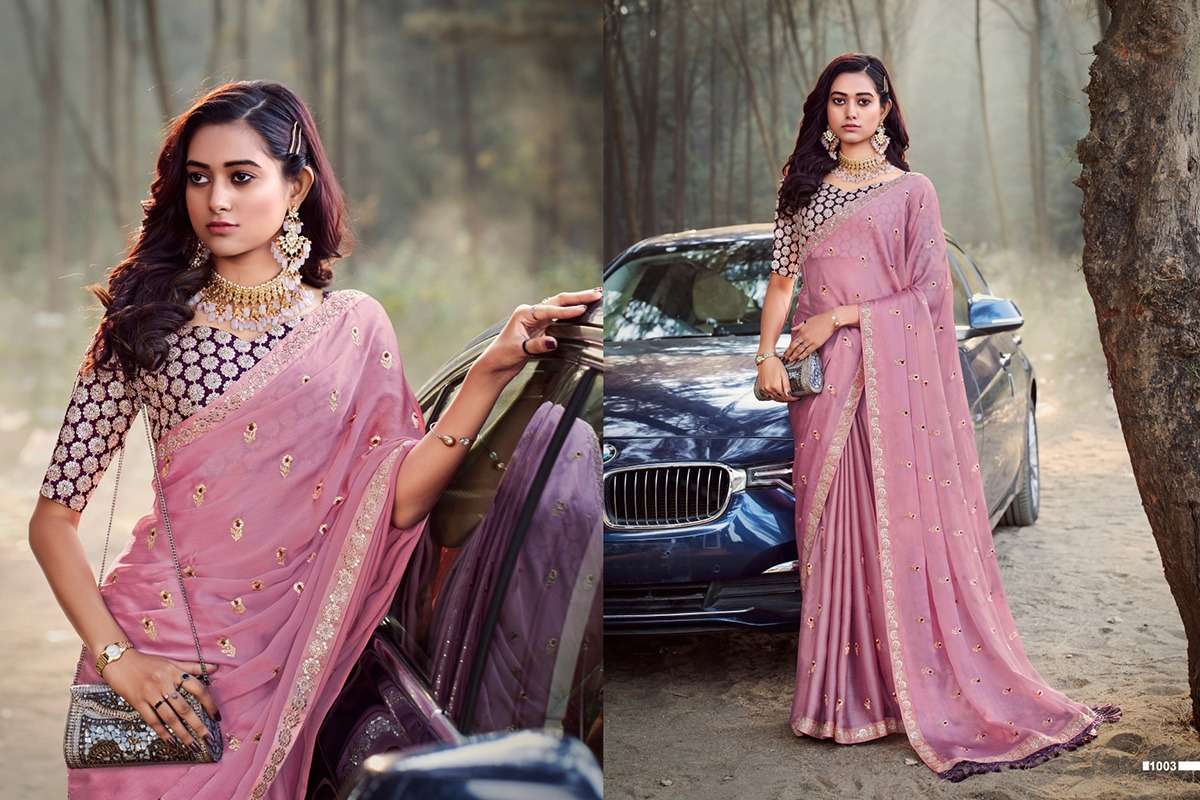 Avatar By Fashid Wholesale 1001 To 1008 Series Indian Traditional Wear Collection Beautiful Stylish Fancy Colorful Party Wear & Occasional Wear Chiffon Sarees At Wholesale Price