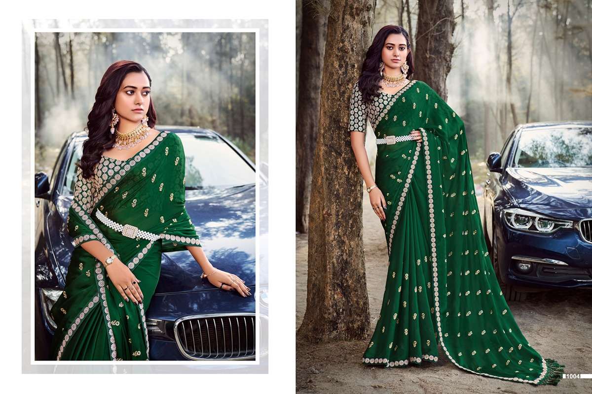 Avatar By Fashid Wholesale 1001 To 1008 Series Indian Traditional Wear Collection Beautiful Stylish Fancy Colorful Party Wear & Occasional Wear Chiffon Sarees At Wholesale Price