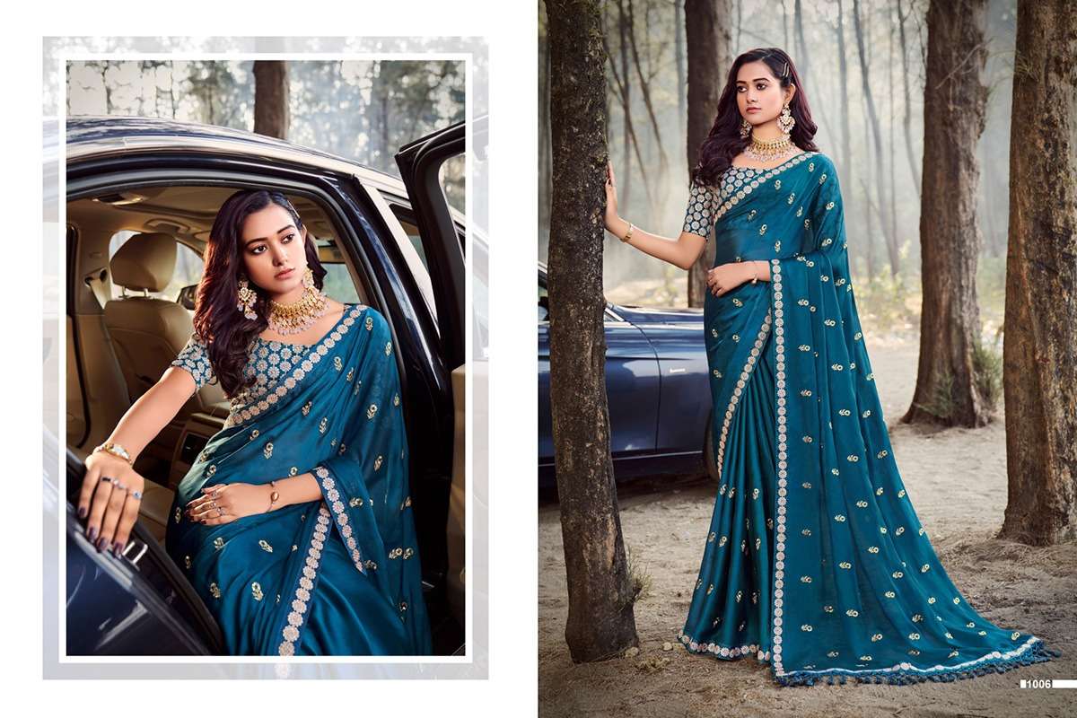 Avatar By Fashid Wholesale 1001 To 1008 Series Indian Traditional Wear Collection Beautiful Stylish Fancy Colorful Party Wear & Occasional Wear Chiffon Sarees At Wholesale Price