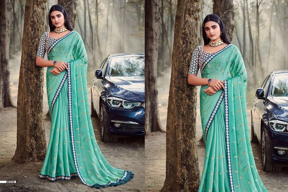 Avatar By Fashid Wholesale 1001 To 1008 Series Indian Traditional Wear Collection Beautiful Stylish Fancy Colorful Party Wear & Occasional Wear Chiffon Sarees At Wholesale Price