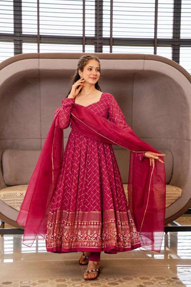 1327 By Fashid Wholesale Kd Beautiful Summer Collection Anarkali Suits Stylish Fancy Colorful Casual Wear & Ethnic Wear Faux Georgette Dresses At Wholesale Price