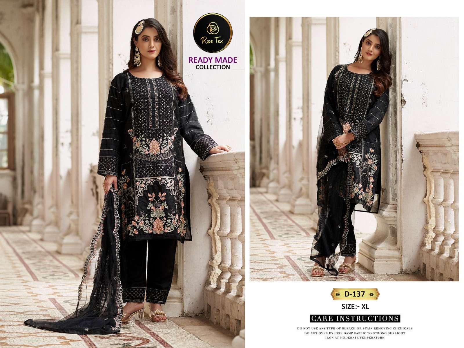 Rose Tex Hit Design 137 By Rose Tex Beautiful Pakistani Suits Stylish Colorful Fancy Casual Wear & Ethnic Wear Pure Organza Embroidered Dresses At Wholesale Price