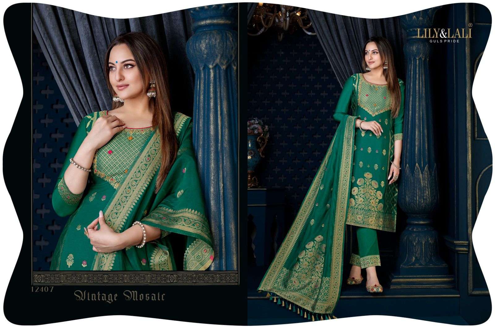 Silk Kari Vol-3 By Lily And Lali 12401 To 12408 Series Beautiful Stylish Festive Suits Fancy Colorful Casual Wear & Ethnic Wear & Ready To Wear Pure Organza Jacquard With Work Dresses At Wholesale Price