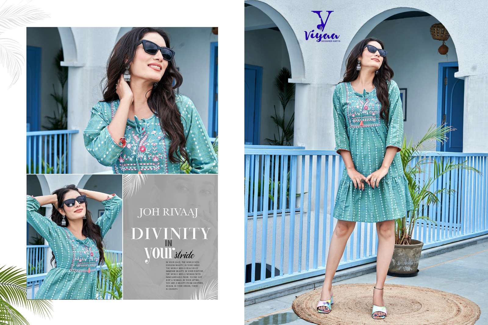 Popstar Vol-3 By Viyaa Designer 301 To 306 Series Designer Stylish Fancy Colorful Beautiful Party Wear & Ethnic Wear Collection Khadi Cotton Kurtis At Wholesale Price