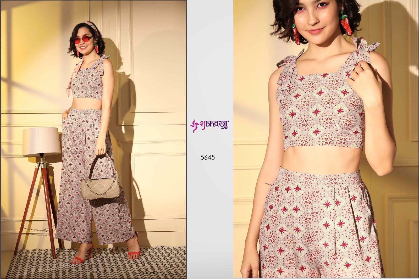 Femella Vol-4 By Shubhkala 5641 To 5646 Series Designer Stylish Fancy Colorful Beautiful Party Wear & Ethnic Wear Collection Crepe Print Tops With Bottom At Wholesale Price