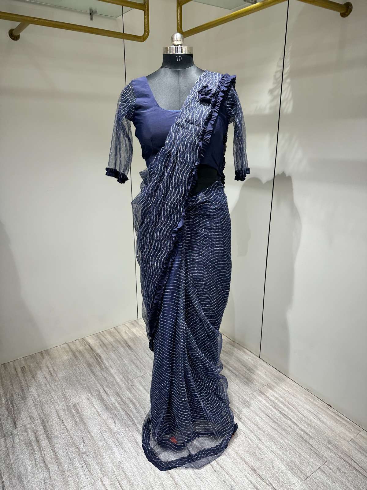 101013 By Amoha Trendz 101013-A To 101013-E Series Indian Traditional Wear Collection Beautiful Stylish Fancy Colorful Party Wear & Occasional Wear Net Sarees At Wholesale Price