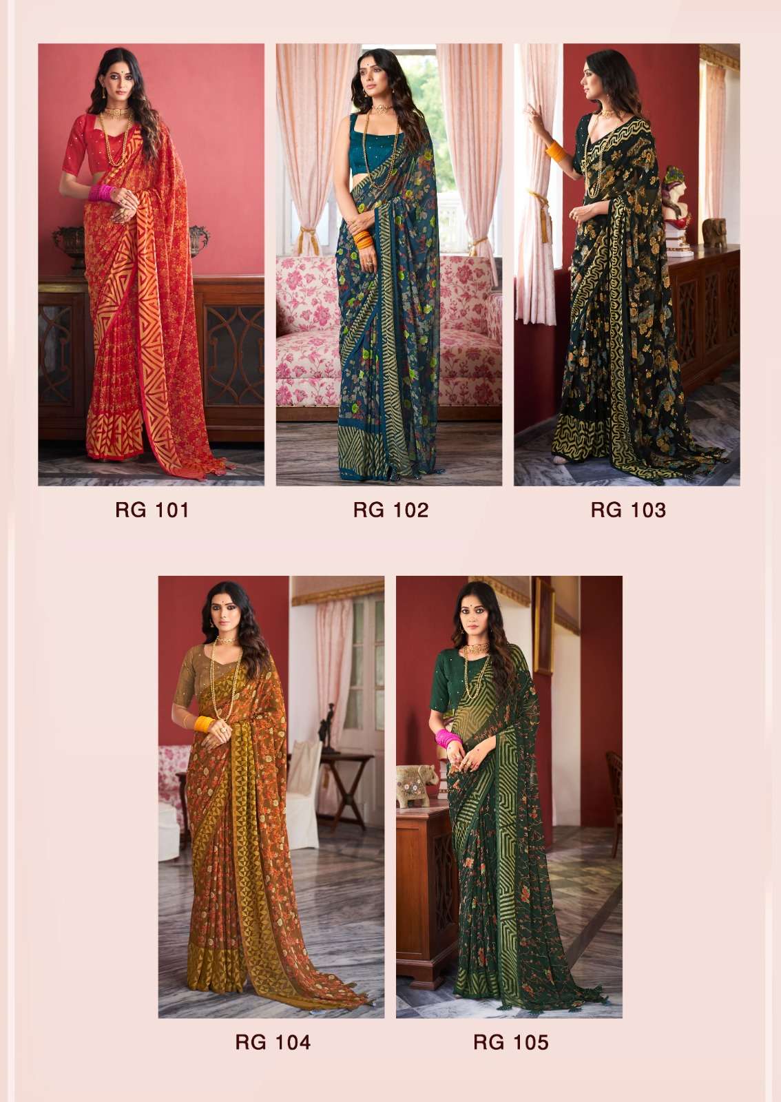Ruchi Sarees Simaya vol 18 Chiffon with fancy look Bandhani Printed Saree  collection