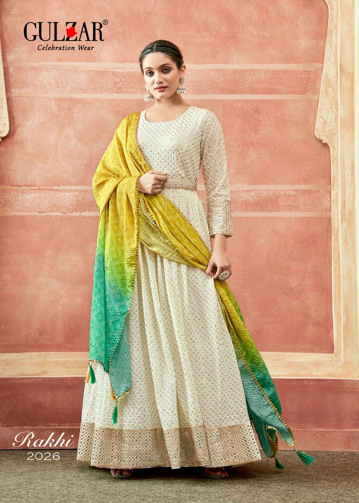 Rakhi By Gulzar 2025 To 2026 Series Designer Stylish Fancy Colorful Beautiful Party Wear & Ethnic Wear Collection Fancy Gown With Dupatta At Wholesale Price