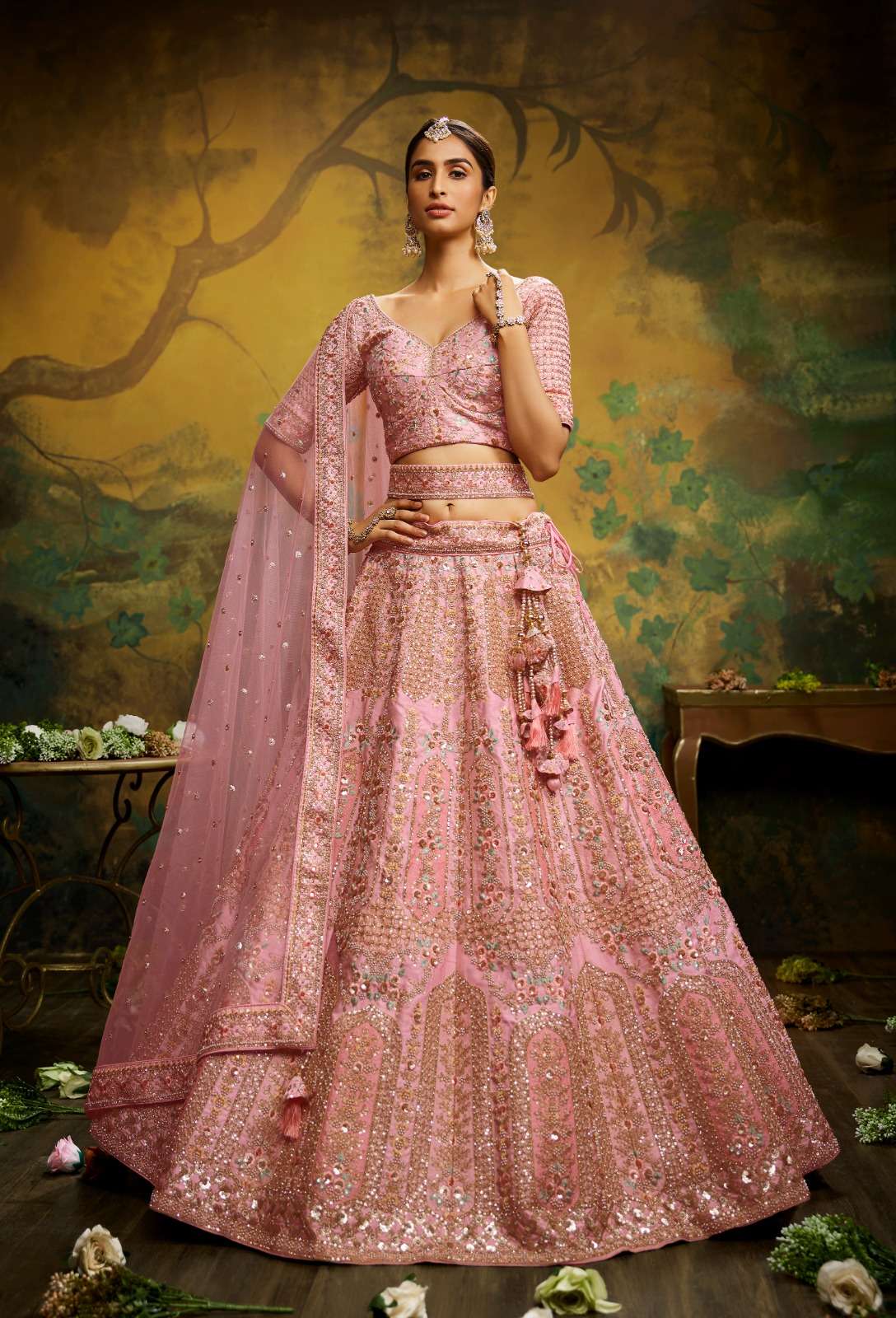 Gulmarg Vol-2 By Purple Creation 2001 To 2009 Series Designer Beautiful Festive Collection Occasional Wear & Party Wear Silk Lehengas At Wholesale Price