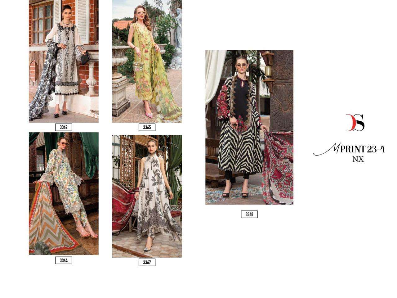 Mprint-23 Vol-4 Nx By Deepsy Suits Beautiful Pakistani Suits Colorful Stylish Fancy Casual Wear & Ethnic Wear Pure Cotton Print Dresses At Wholesale Price