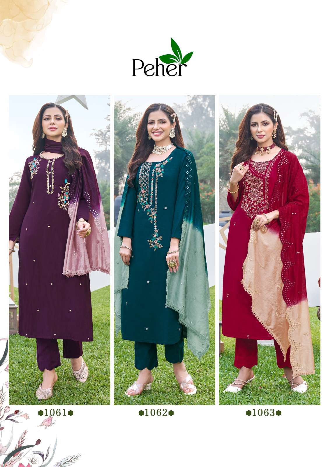 Rivaaz Vol-4 By Peher 1061 To 1065 Series Beautiful Stylish Suits Fancy Colorful Casual Wear & Ethnic Wear & Ready To Wear Modal Silk Dresses At Wholesale Price