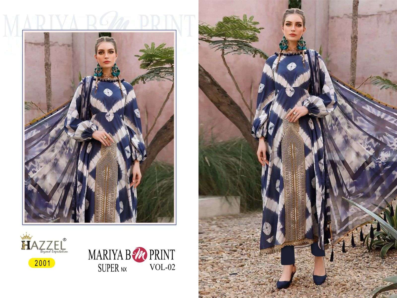 Mariya B Mprint Vol-2 Super Nx By Hazzel 2001 To 2002 Series Beautiful Pakistani Suits Colorful Stylish Fancy Casual Wear & Ethnic Wear Pure Cotton Embroidered Dresses At Wholesale Price