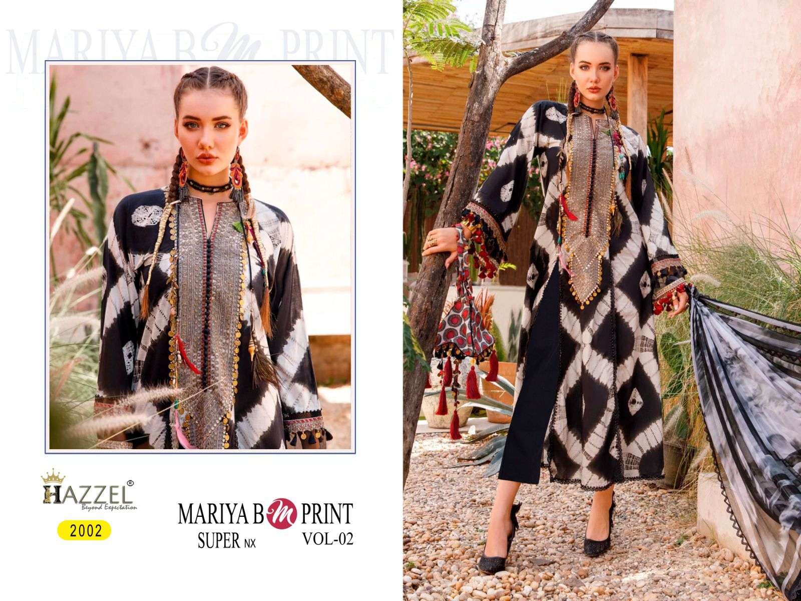 Mariya B Mprint Vol-2 Super Nx By Hazzel 2001 To 2002 Series Beautiful Pakistani Suits Colorful Stylish Fancy Casual Wear & Ethnic Wear Pure Cotton Embroidered Dresses At Wholesale Price