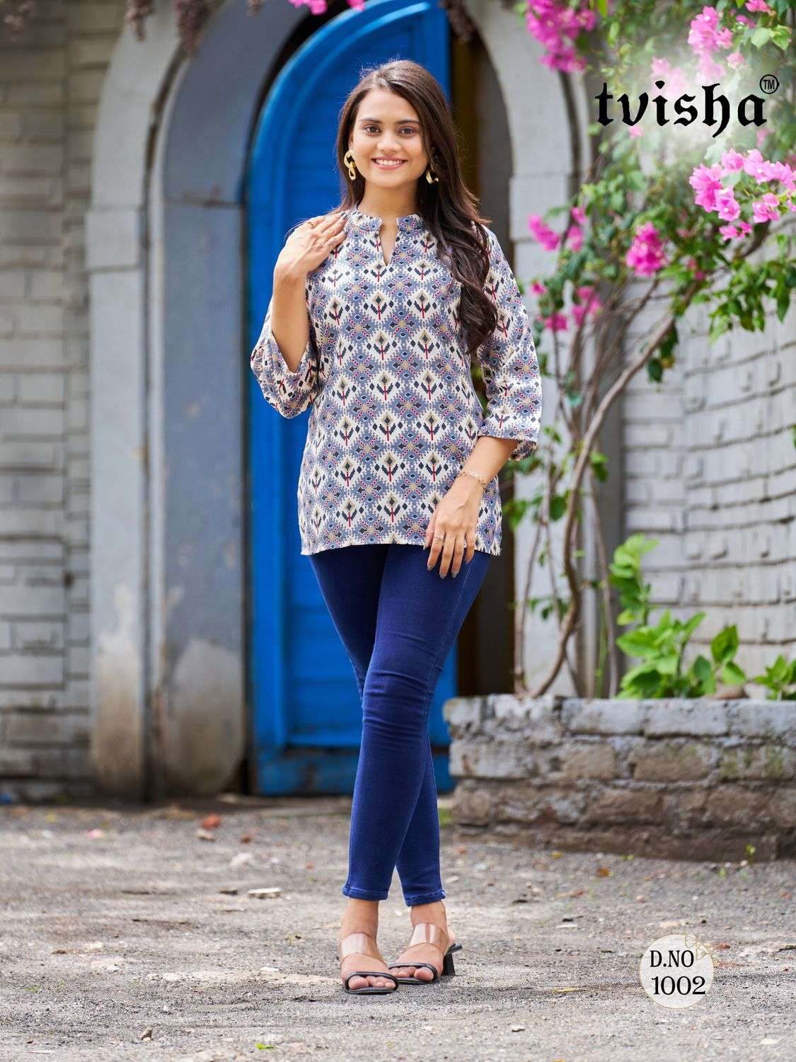 Barbie Vol-4 By Tvisha Beautiful Stylish Fancy Colorful Casual Wear & Ethnic Wear Cotton Print Tops At Wholesale Price