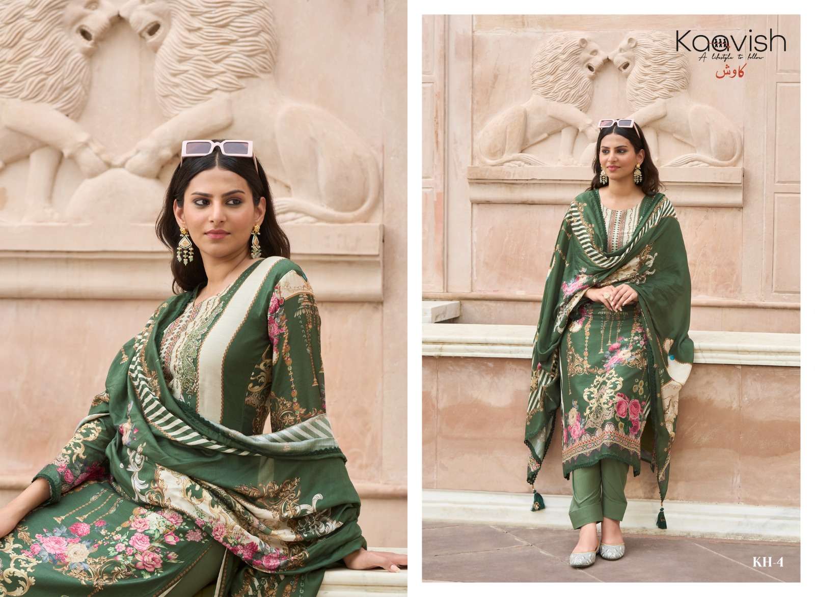 Kainat By Kaavish 1 To 4 Series Beautiful Festive Suits Colorful Stylish Fancy Casual Wear & Ethnic Wear Pure Viscose Muslin Print Dresses At Wholesale Price
