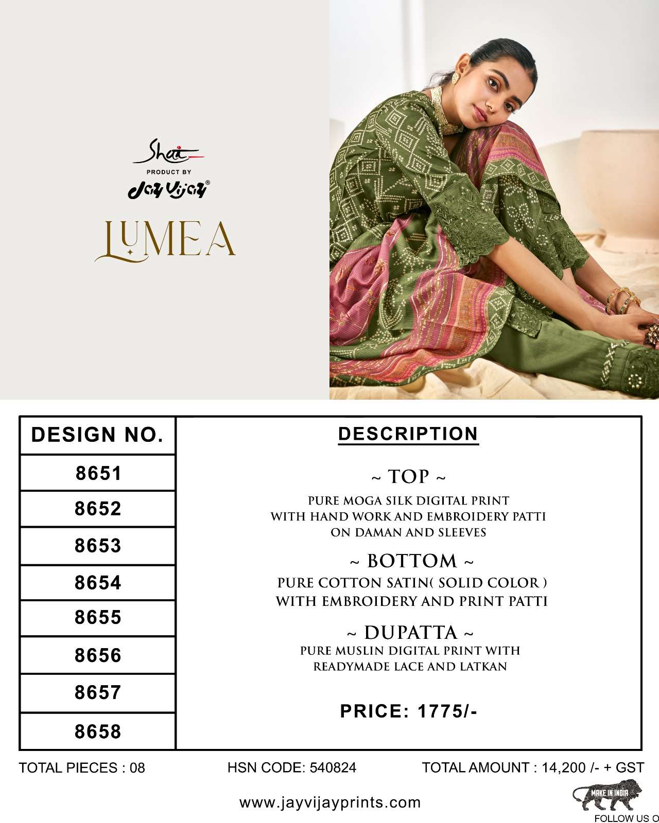 Lumea By Jay Vijay Prints 8651 To 8658 Series Beautiful Stylish Festive Suits Fancy Colorful Casual Wear & Ethnic Wear & Ready To Wear Pure Silk Digital Print Dresses At Wholesale Price