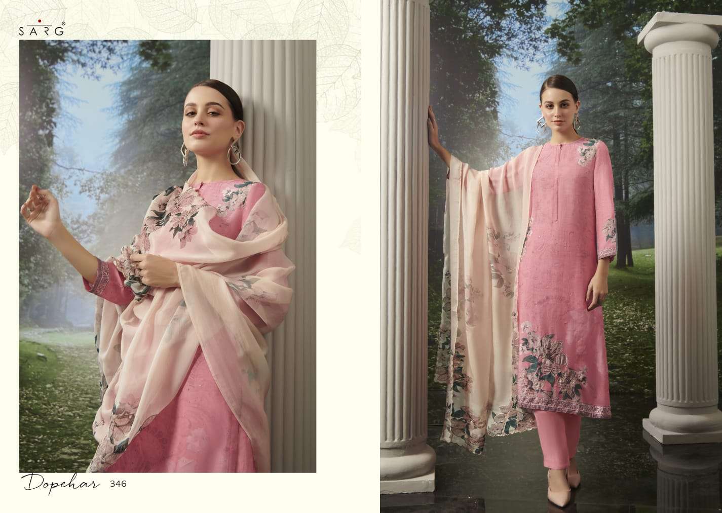 Dopehar By Sarg Beautiful Stylish Festive Suits Fancy Colorful Casual Wear & Ethnic Wear & Ready To Wear Muslin Silk Digital Print Dresses At Wholesale Price