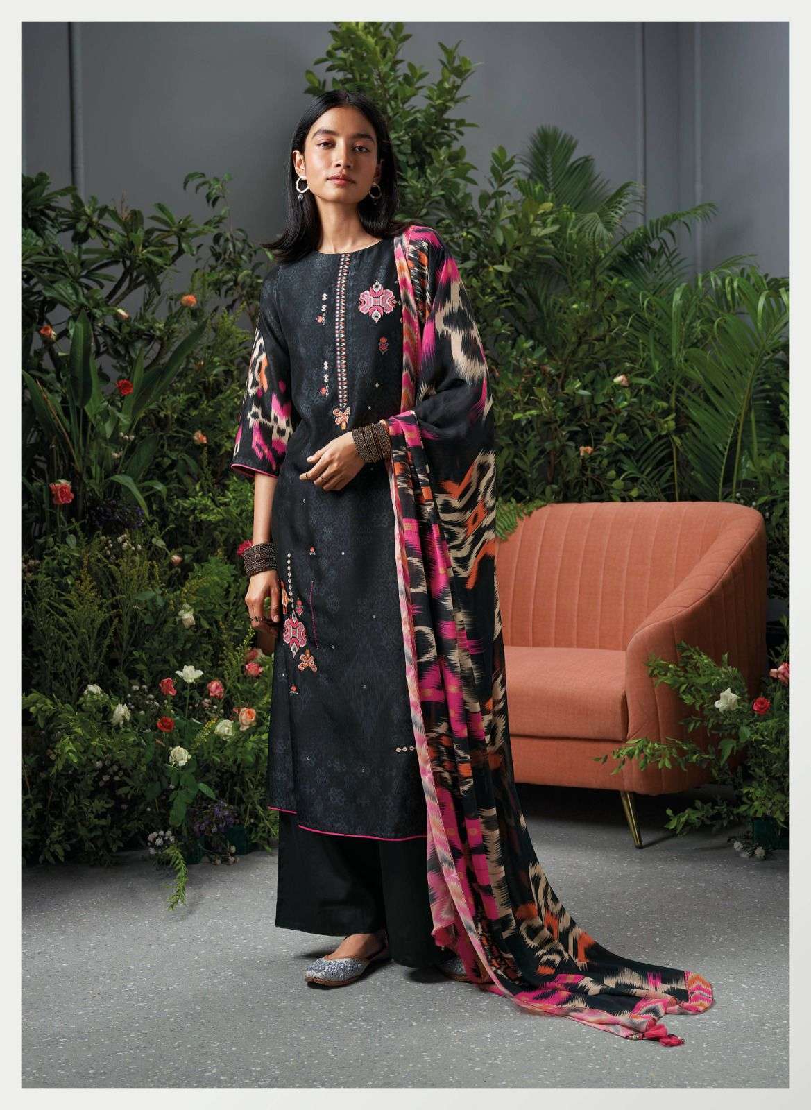 Zaria By Ganga Fashion 1468 To 1473 Series Beautiful Stylish Festive Suits Fancy Colorful Casual Wear & Ethnic Wear & Ready To Wear Bemberg Silk Dresses At Wholesale Price