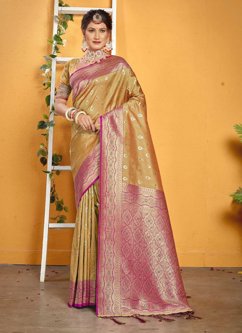 Mastani Silk By Bunawat 1001 To 1006 Series Indian Traditional Wear Collection Beautiful Stylish Fancy Colorful Party Wear & Occasional Wear Banarasi Silk Sarees At Wholesale Price