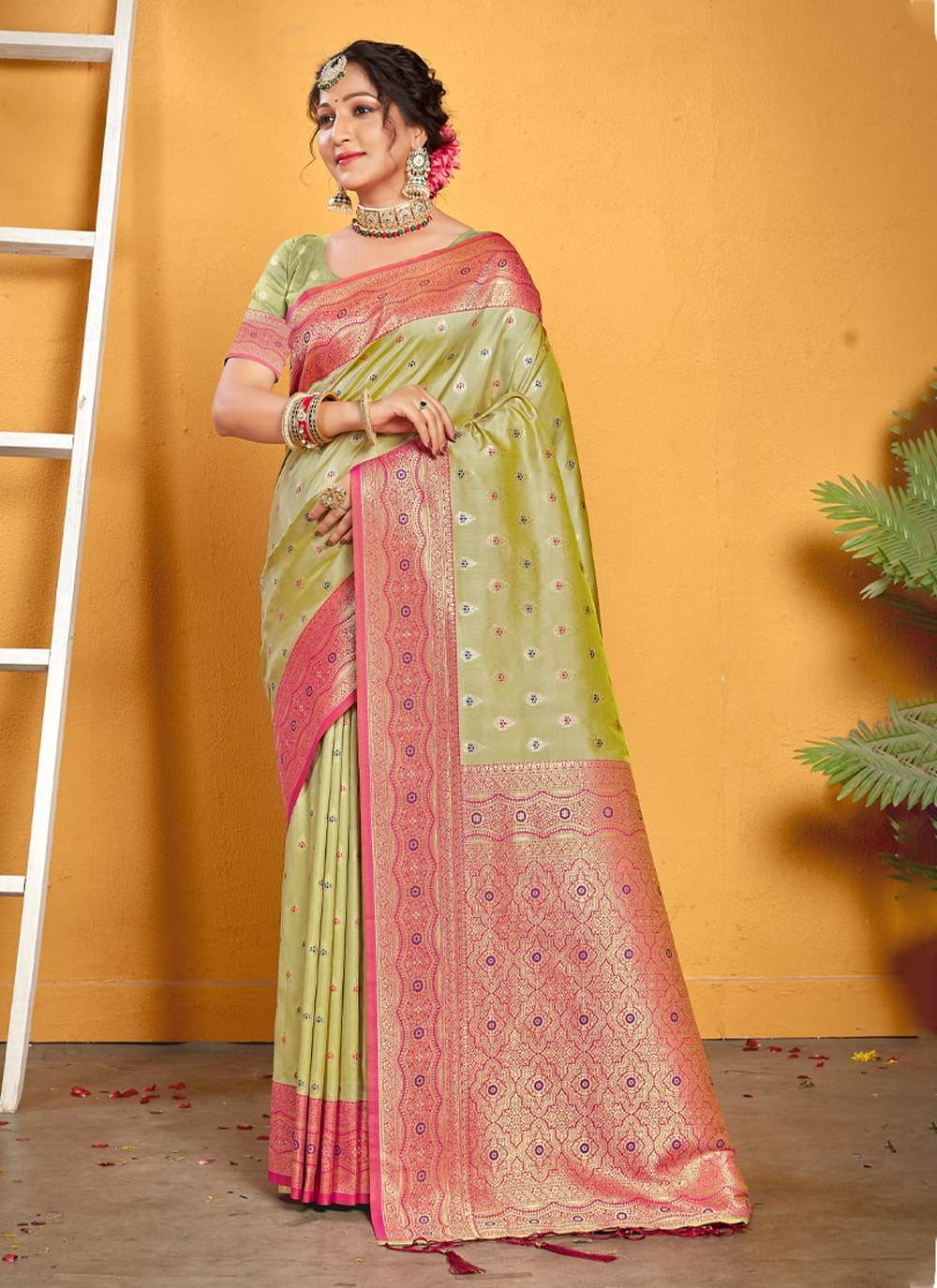 Mastani Silk By Bunawat 1001 To 1006 Series Indian Traditional Wear Collection Beautiful Stylish Fancy Colorful Party Wear & Occasional Wear Banarasi Silk Sarees At Wholesale Price