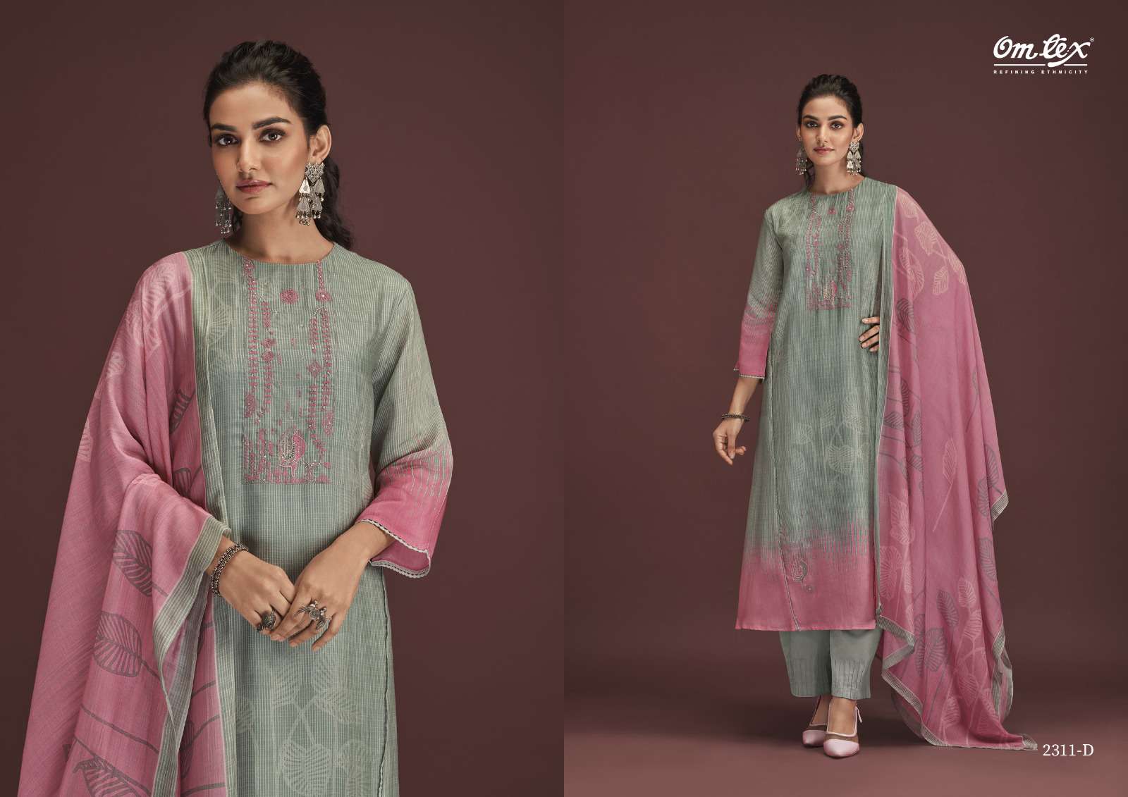 Milli By Om Tex 2311-A To 2311-D Series Beautiful Suits Colorful Stylish Fancy Casual Wear & Ethnic Wear Pure Muslin Digital Print Dresses At Wholesale Price