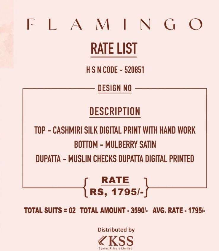 Flamingo-495 By T And M Designer Studio 495-A To 495-B Series Beautiful Suits Colorful Stylish Fancy Casual Wear & Ethnic Wear Silk Digital Print Dresses At Wholesale Price