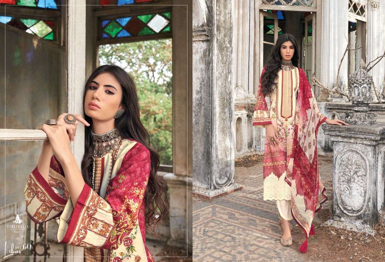 Pak Libas By Cinderella 10160 To 10167 Series Designer Festive Suits Beautiful Stylish Fancy Colorful Party Wear & Occasional Wear Pure Lawn Cotton Dresses At Wholesale Price