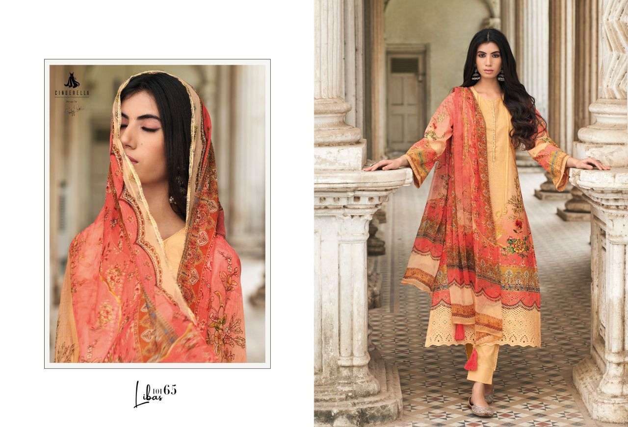 Pak Libas By Cinderella 10160 To 10167 Series Designer Festive Suits Beautiful Stylish Fancy Colorful Party Wear & Occasional Wear Pure Lawn Cotton Dresses At Wholesale Price