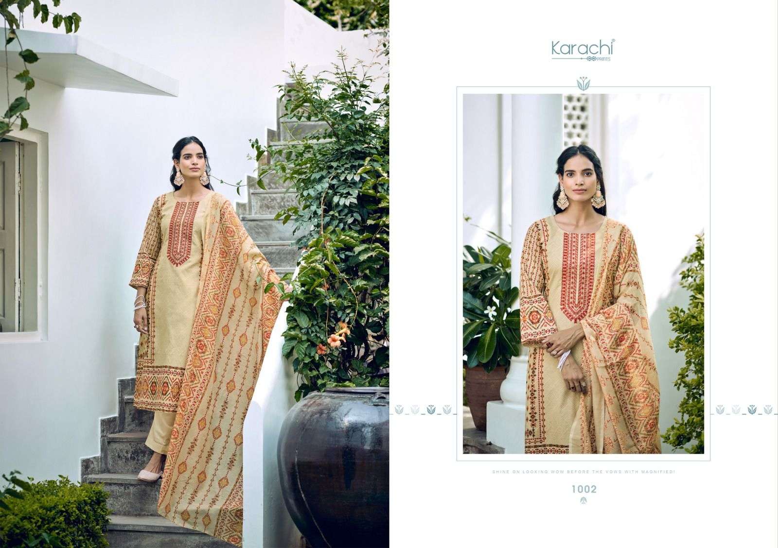 Azalea By Karachi Prints 1001 To 1008 Series Beautiful Stylish Festive Suits Fancy Colorful Casual Wear & Ethnic Wear & Ready To Wear Pure Lawn Print Dresses At Wholesale Price