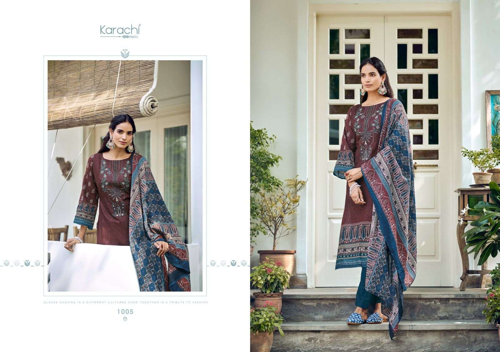 Azalea By Karachi Prints 1001 To 1008 Series Beautiful Stylish Festive Suits Fancy Colorful Casual Wear & Ethnic Wear & Ready To Wear Pure Lawn Print Dresses At Wholesale Price