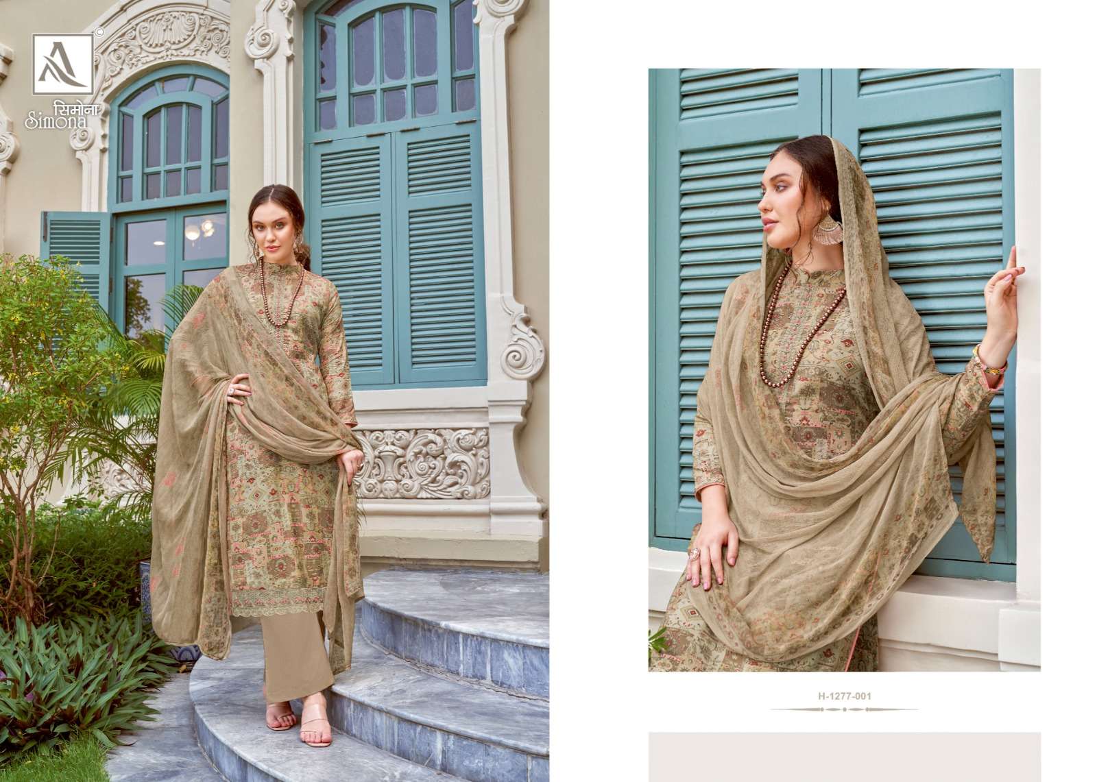 Simona 1277 Series By Alok Suits 1277-001 To 1277-008 Beautiful Festive Suits Colorful Stylish Fancy Casual Wear & Ethnic Wear Viscose Muslin Print Dresses At Wholesale Price