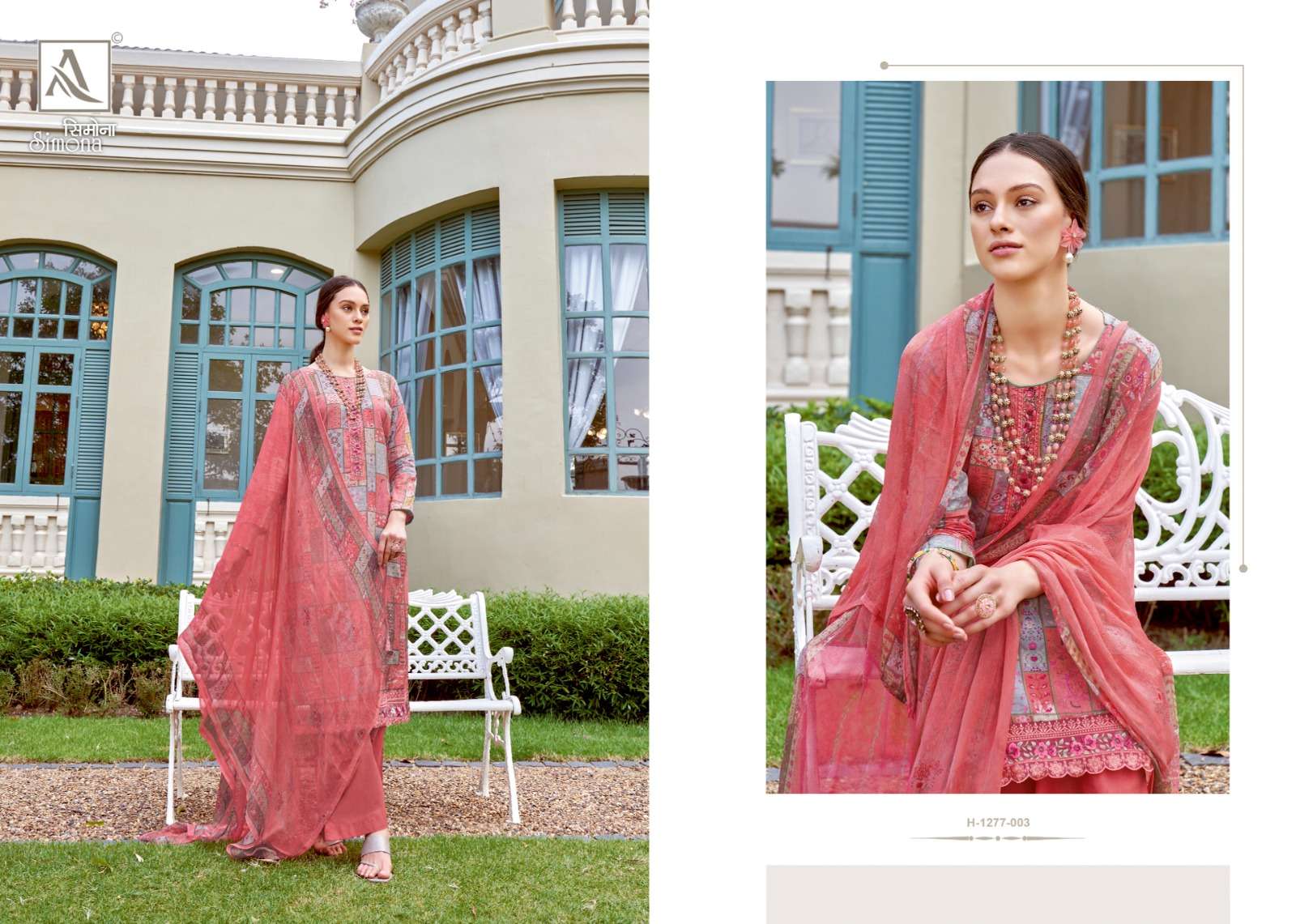 Simona 1277 Series By Alok Suits 1277-001 To 1277-008 Beautiful Festive Suits Colorful Stylish Fancy Casual Wear & Ethnic Wear Viscose Muslin Print Dresses At Wholesale Price