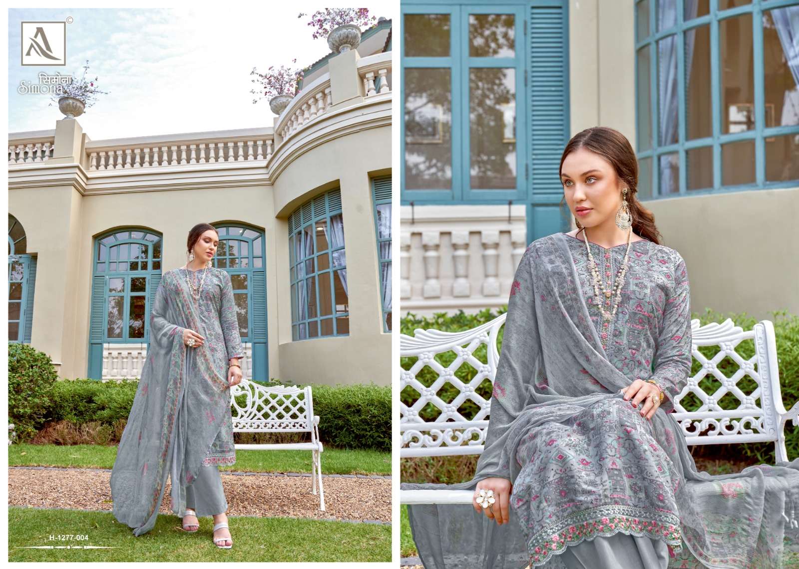 Simona 1277 Series By Alok Suits 1277-001 To 1277-008 Beautiful Festive Suits Colorful Stylish Fancy Casual Wear & Ethnic Wear Viscose Muslin Print Dresses At Wholesale Price