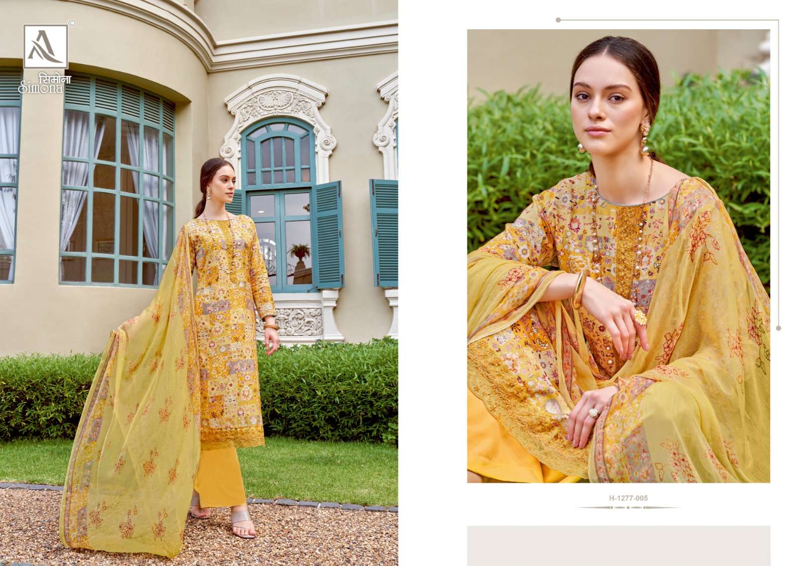 Simona 1277 Series By Alok Suits 1277-001 To 1277-008 Beautiful Festive Suits Colorful Stylish Fancy Casual Wear & Ethnic Wear Viscose Muslin Print Dresses At Wholesale Price