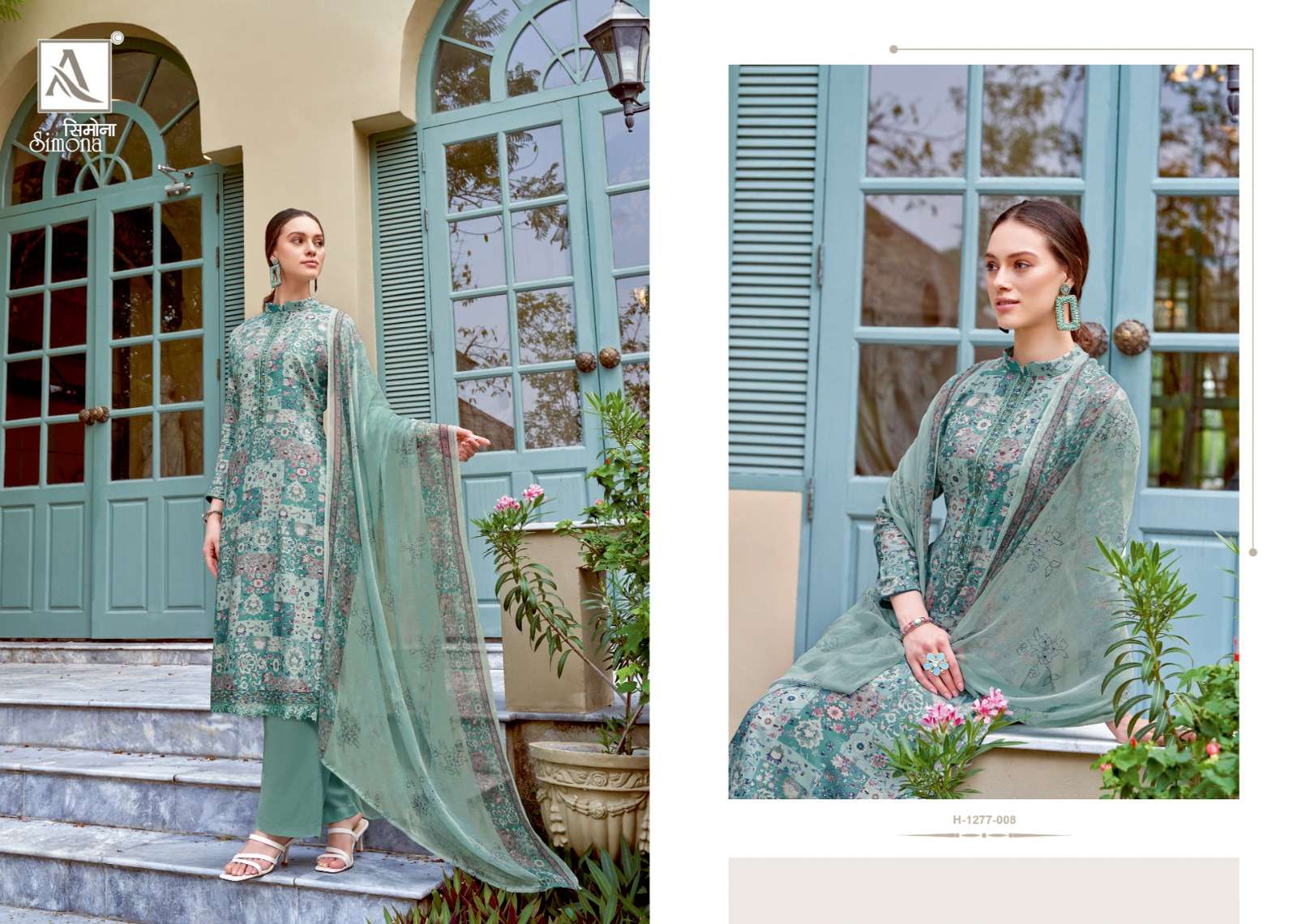 Simona 1277 Series By Alok Suits 1277-001 To 1277-008 Beautiful Festive Suits Colorful Stylish Fancy Casual Wear & Ethnic Wear Viscose Muslin Print Dresses At Wholesale Price