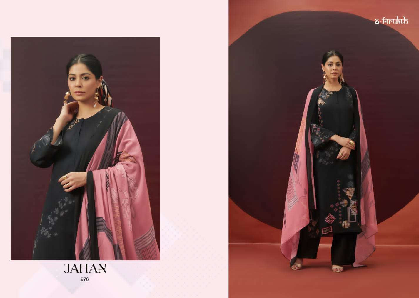 Jahan By S-Nirukth Beautiful Stylish Suits Fancy Colorful Casual Wear & Ethnic Wear & Ready To Wear Cotton Satin Embroidered Dresses At Wholesale Price