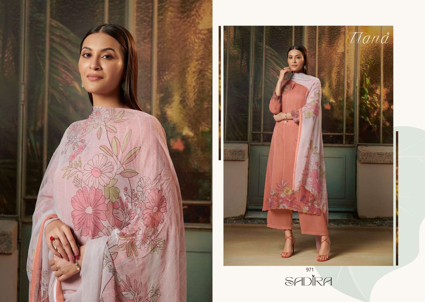Sadira By Itrana Beautiful Suits Colorful Stylish Fancy Casual Wear & Ethnic Wear Satin Cotton Digital Print With Work Dresses At Wholesale Price