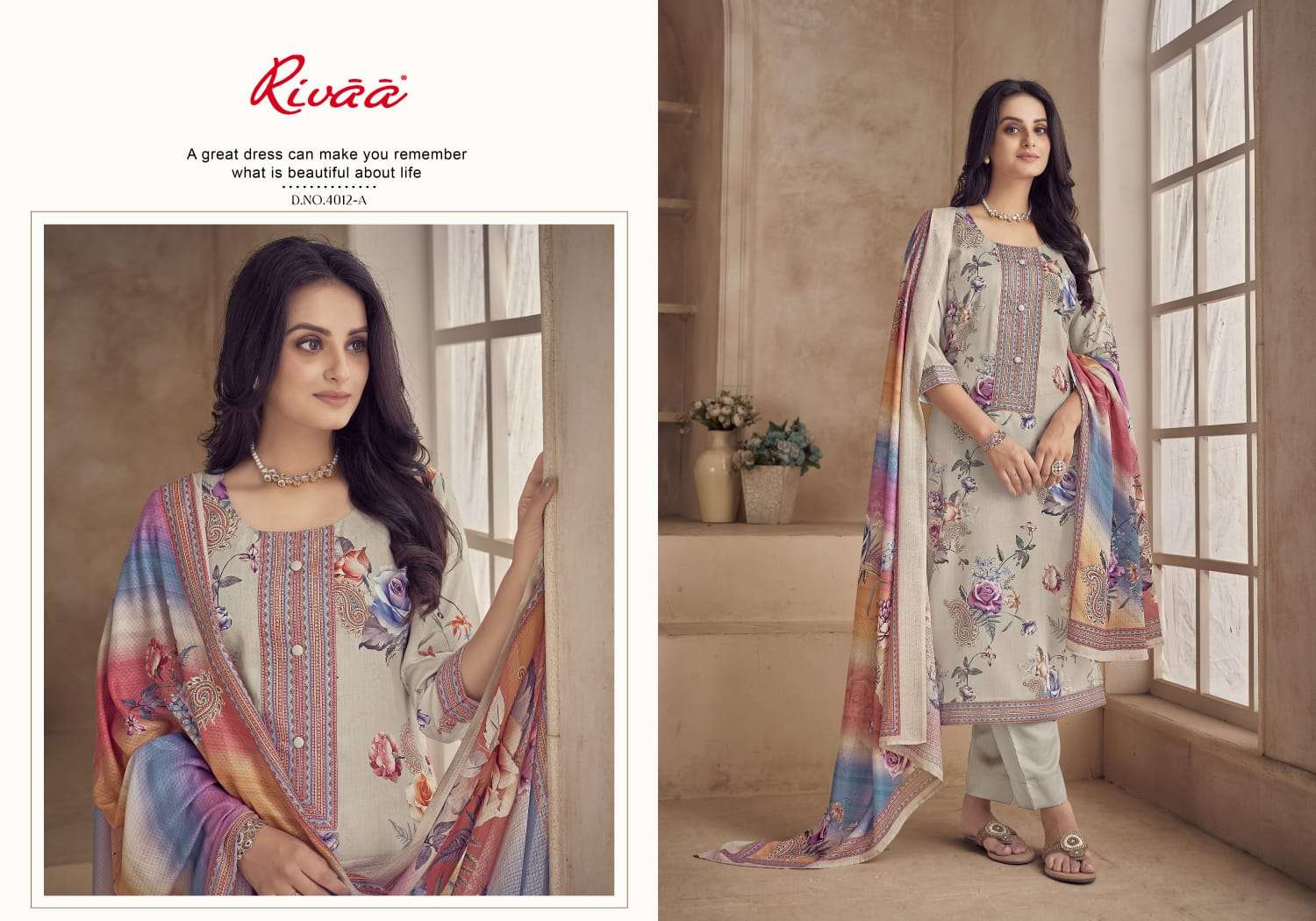 Priniti By Rivaa 4009-A To 4012-D Series Beautiful Stylish Festive Suits Fancy Colorful Casual Wear & Ethnic Wear & Ready To Wear Heavy Jam Satin Print Dresses At Wholesale Price
