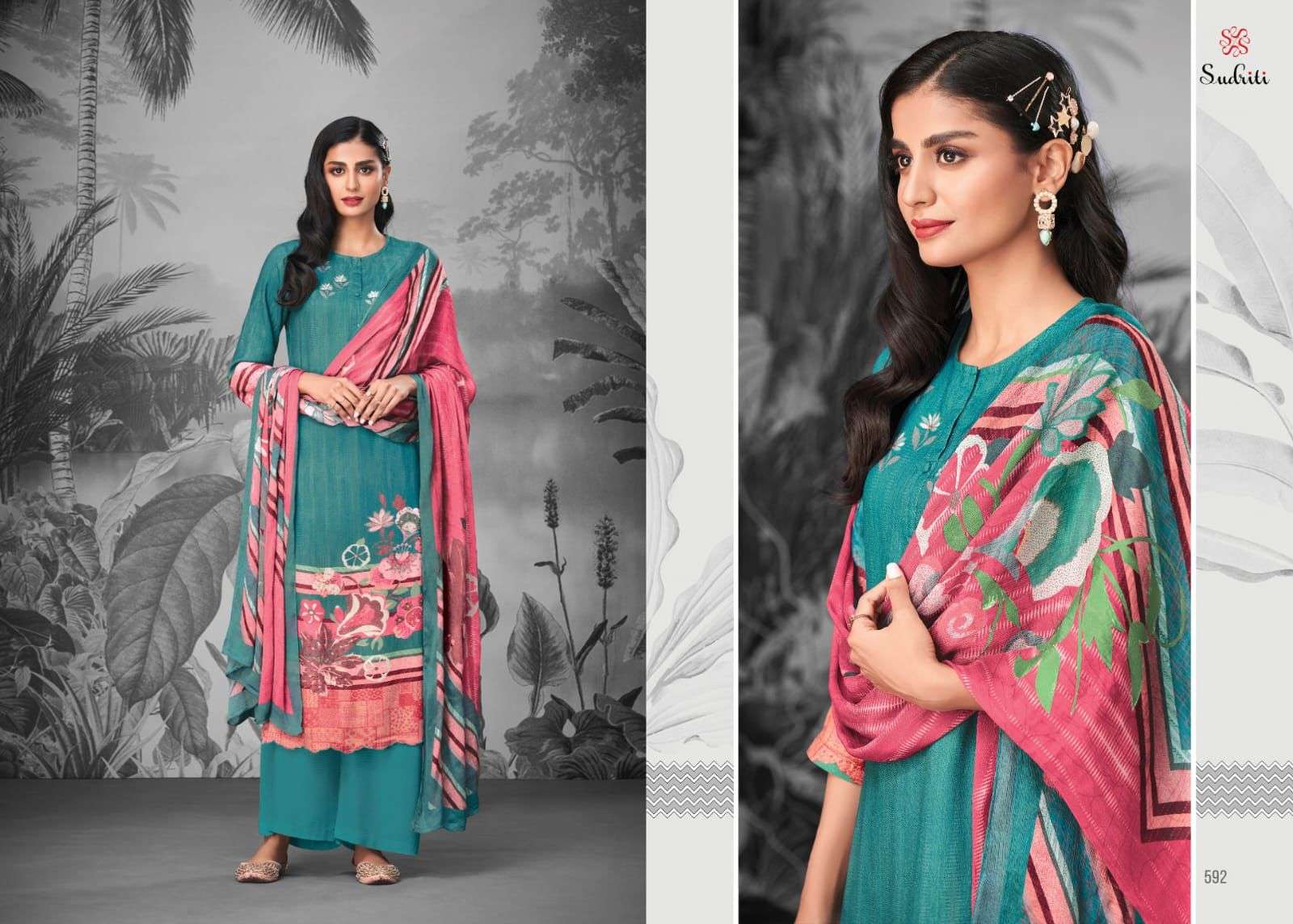 Alaric By Sudriti Beautiful Stylish Festive Suits Fancy Colorful Casual Wear & Ethnic Wear & Ready To Wear Cambric Cotton Print Dresses At Wholesale Price