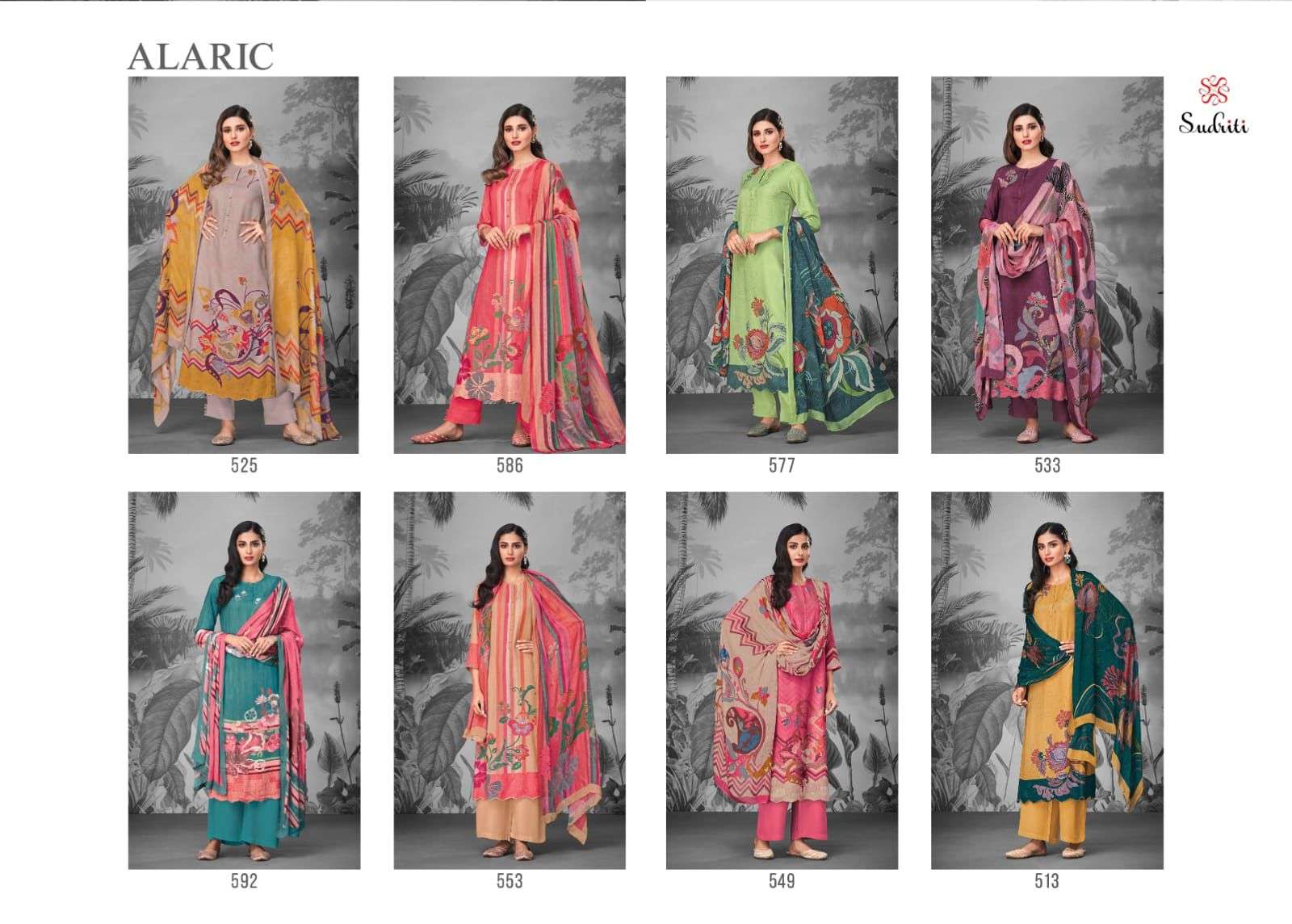 Alaric By Sudriti Beautiful Stylish Festive Suits Fancy Colorful Casual Wear & Ethnic Wear & Ready To Wear Cambric Cotton Print Dresses At Wholesale Price