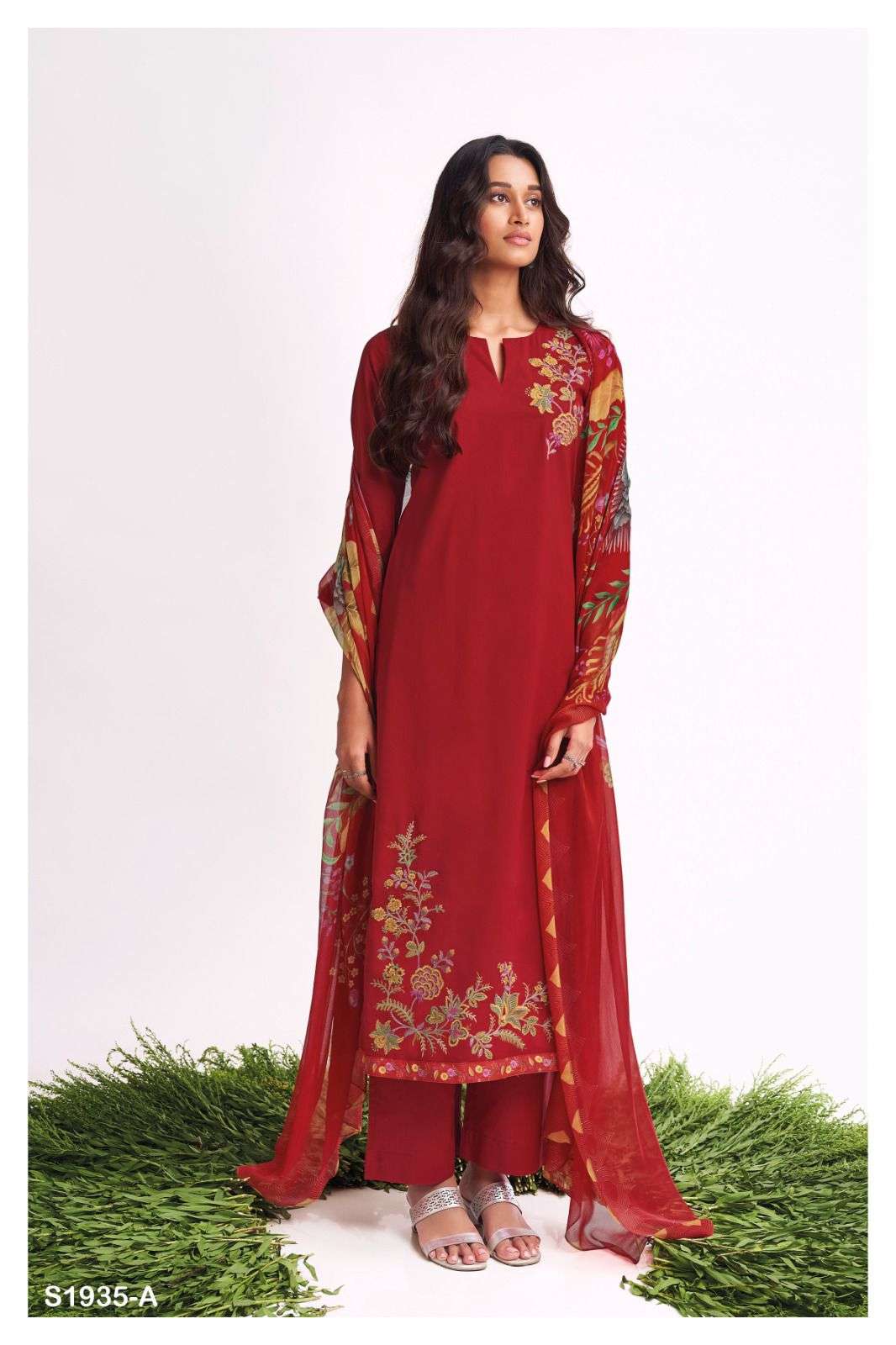 Jagvi-1935 By Ganga Fashion 1935-A To 1935-D Series Beautiful Suits Colorful Stylish Fancy Casual Wear & Ethnic Wear Premium Cotton Dresses At Wholesale Price