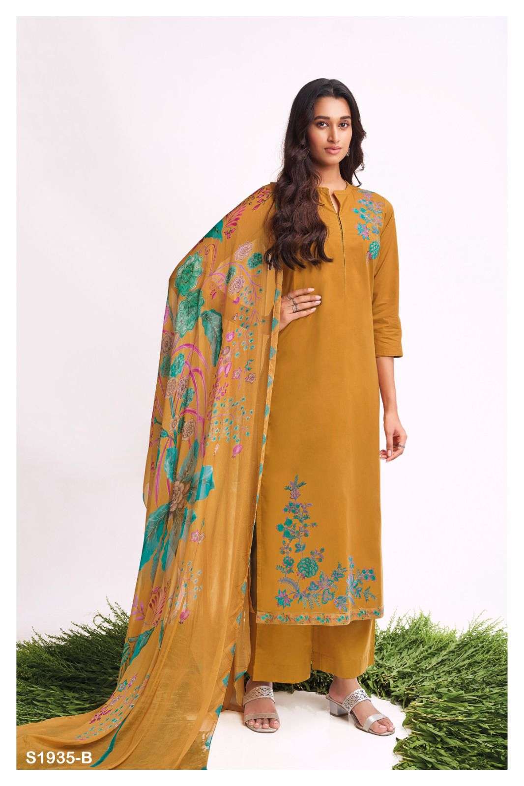 Jagvi-1935 By Ganga Fashion 1935-A To 1935-D Series Beautiful Suits Colorful Stylish Fancy Casual Wear & Ethnic Wear Premium Cotton Dresses At Wholesale Price