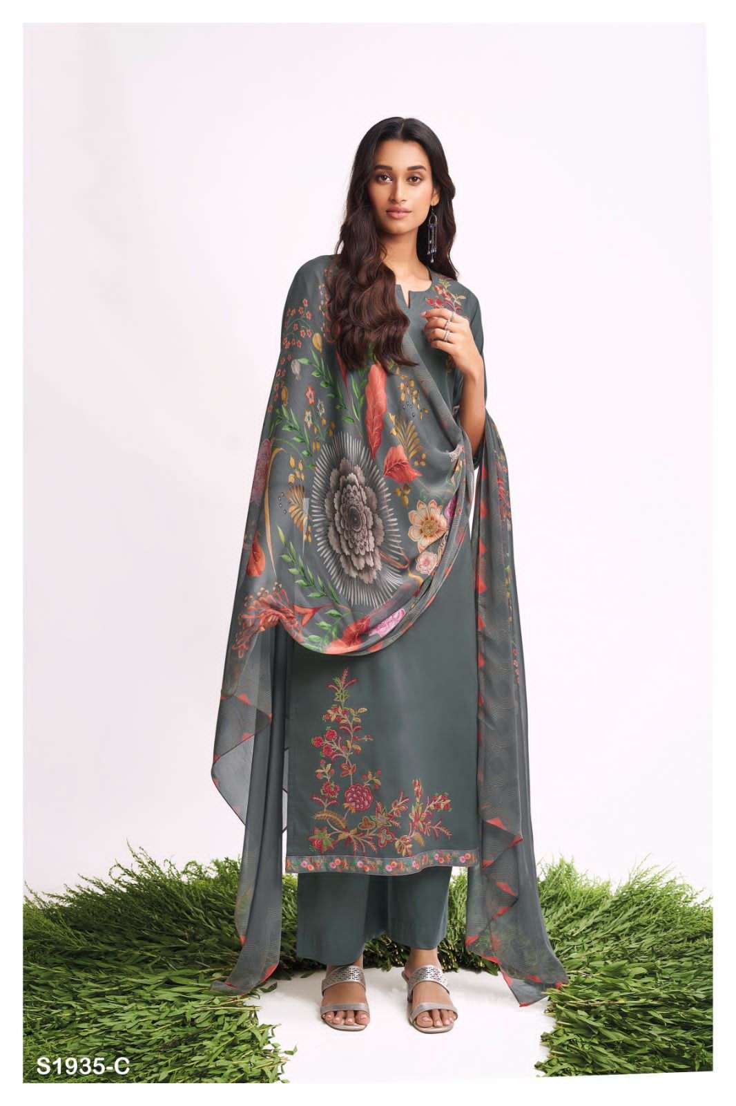 Jagvi-1935 By Ganga Fashion 1935-A To 1935-D Series Beautiful Suits Colorful Stylish Fancy Casual Wear & Ethnic Wear Premium Cotton Dresses At Wholesale Price