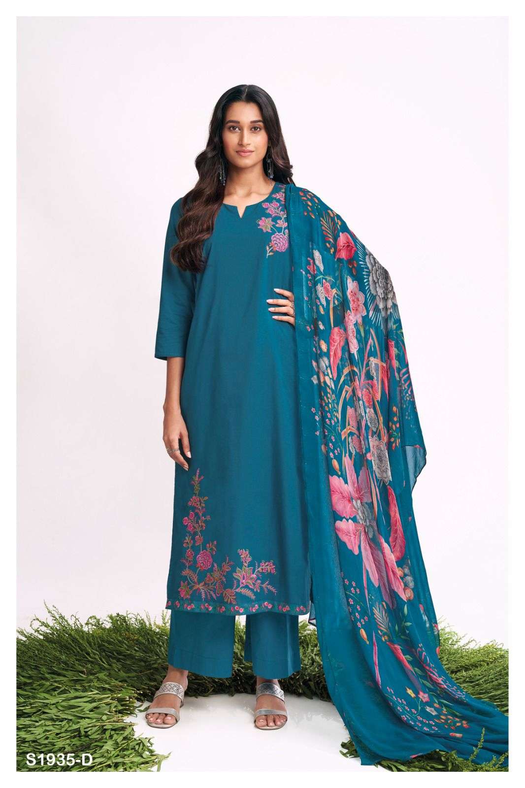 Jagvi-1935 By Ganga Fashion 1935-A To 1935-D Series Beautiful Suits Colorful Stylish Fancy Casual Wear & Ethnic Wear Premium Cotton Dresses At Wholesale Price