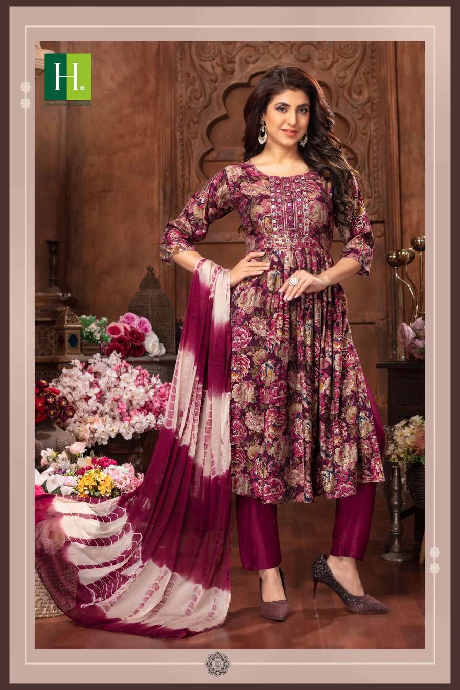 Suman By Hirwa 101 To 107 Series Beautiful Festive Suits Colorful Stylish Fancy Casual Wear & Ethnic Wear Heavy Modal Foil Dresses At Wholesale Price