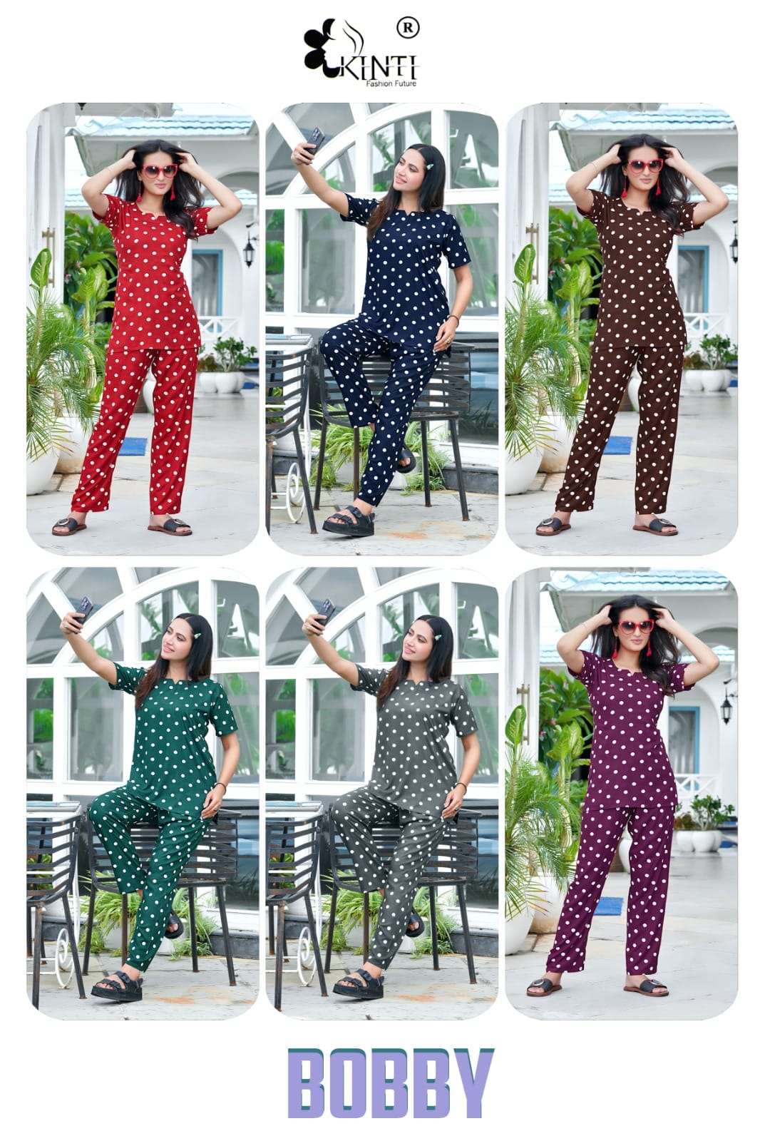 Bobby By Kinti 01 To 06 Series Beautiful Stylish Fancy Colorful Casual Wear & Ethnic Wear Rayon Print Night Suits At Wholesale Price