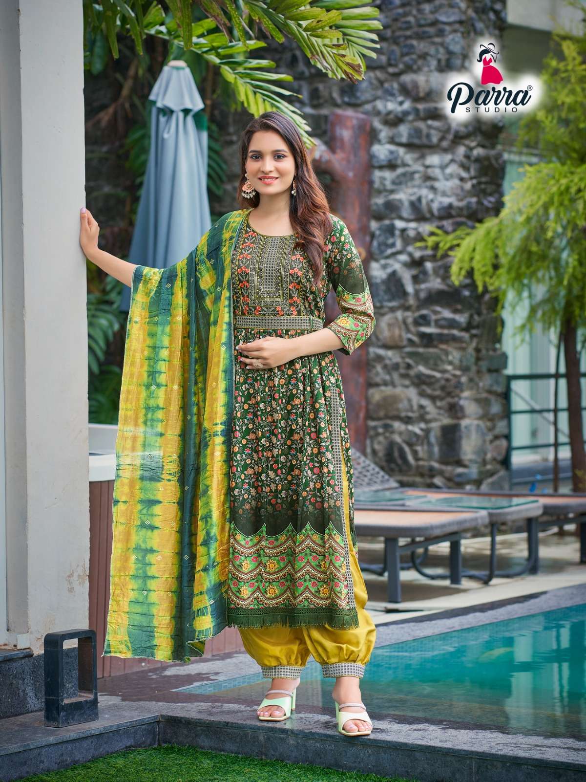 Libas Vol-3 By Parra Studio 3001 To 3006 Series Beautiful Sharara Suits Colorful Stylish Fancy Casual Wear & Ethnic Wear Silk Digital Print With Work Dresses At Wholesale Price