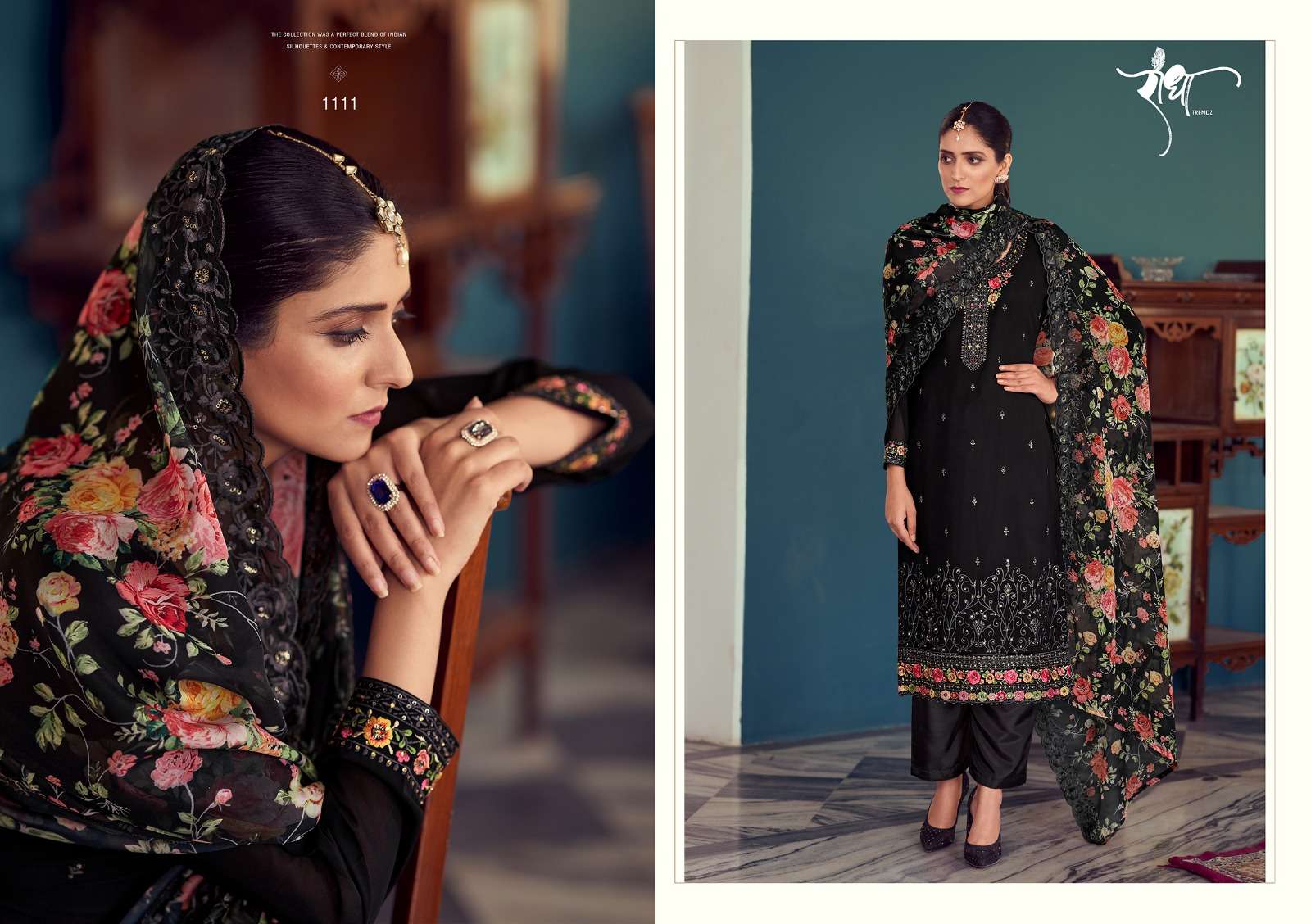 Gulabo By Radha Trendz 1111 To 1116 Series Designer Festive Suits Beautiful Stylish Fancy Colorful Party Wear & Occasional Wear Heavy Georgette Embroidered Dresses At Wholesale Price