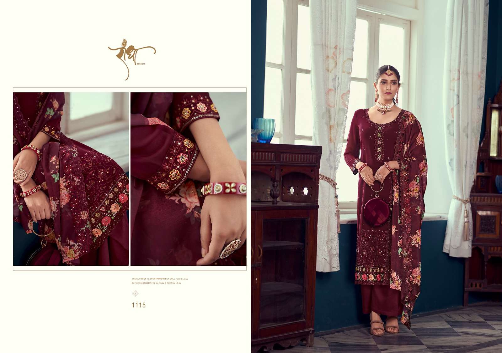 Gulabo By Radha Trendz 1111 To 1116 Series Designer Festive Suits Beautiful Stylish Fancy Colorful Party Wear & Occasional Wear Heavy Georgette Embroidered Dresses At Wholesale Price