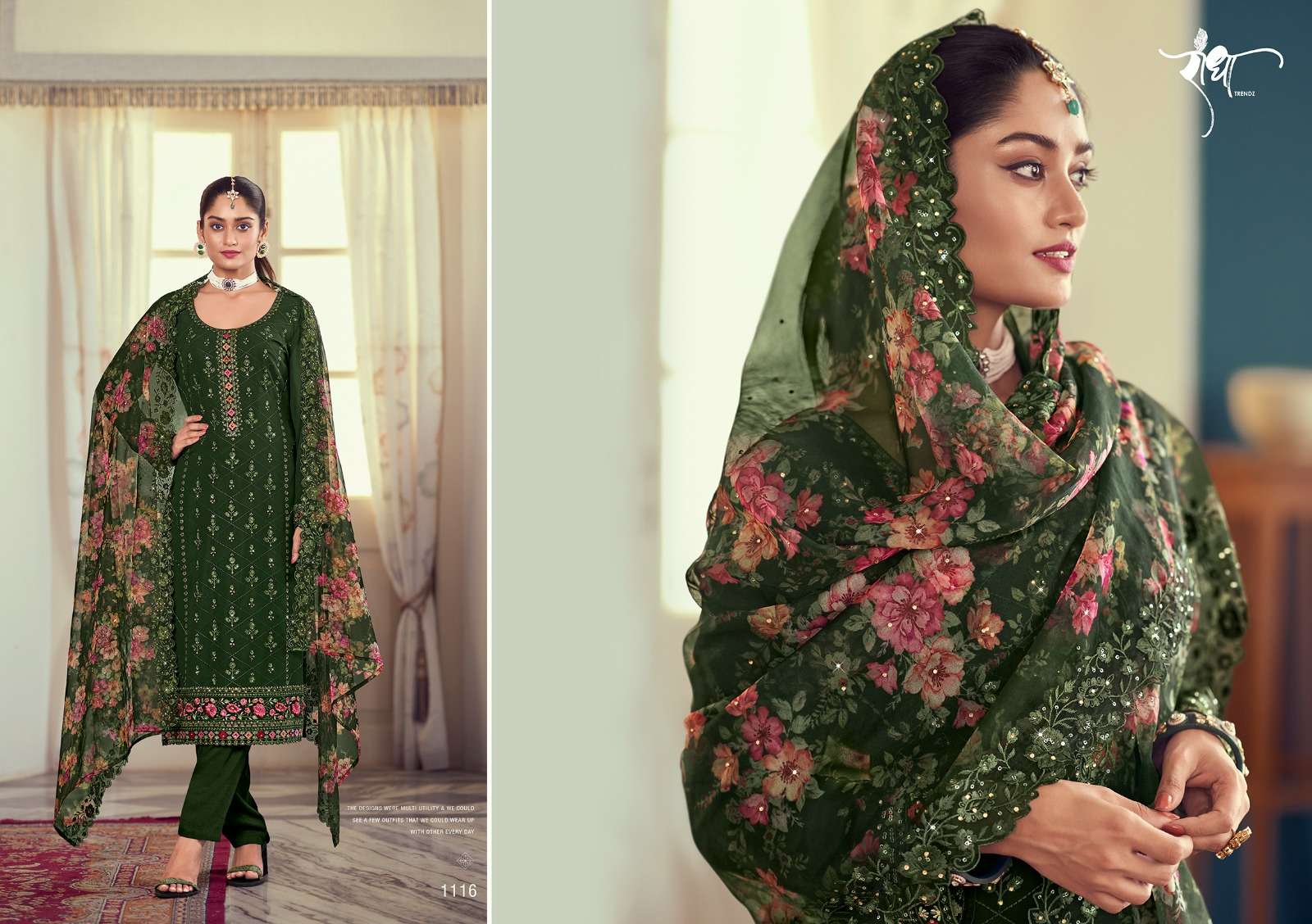 Gulabo By Radha Trendz 1111 To 1116 Series Designer Festive Suits Beautiful Stylish Fancy Colorful Party Wear & Occasional Wear Heavy Georgette Embroidered Dresses At Wholesale Price